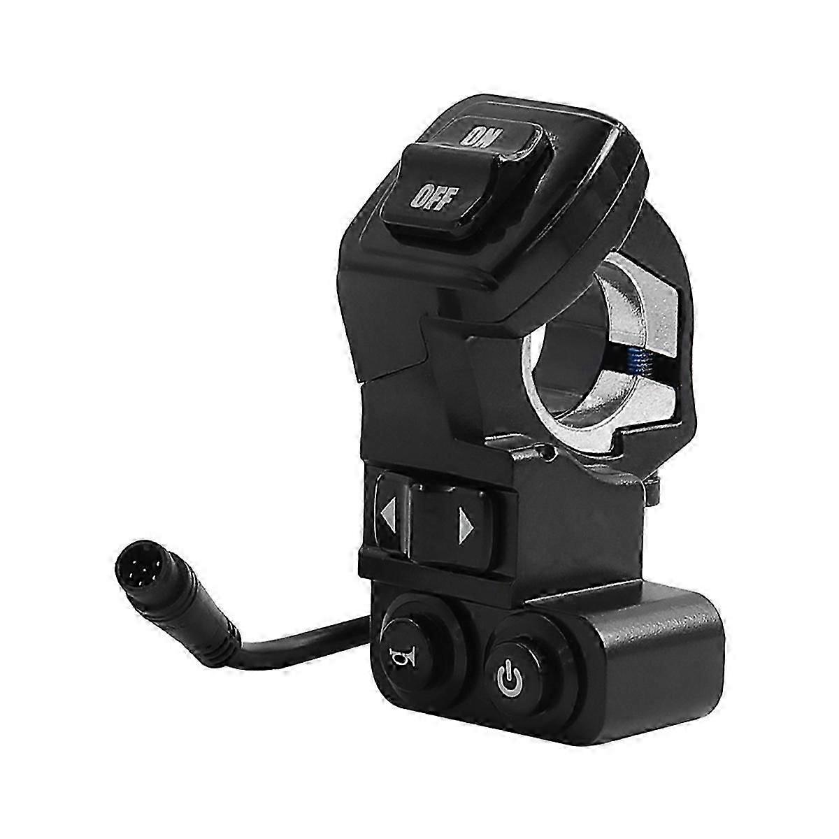 4-in-1 Headlight Switch for Kukirin G2 Scooter Models, Controls Power, Horn, and Lights on Left Side