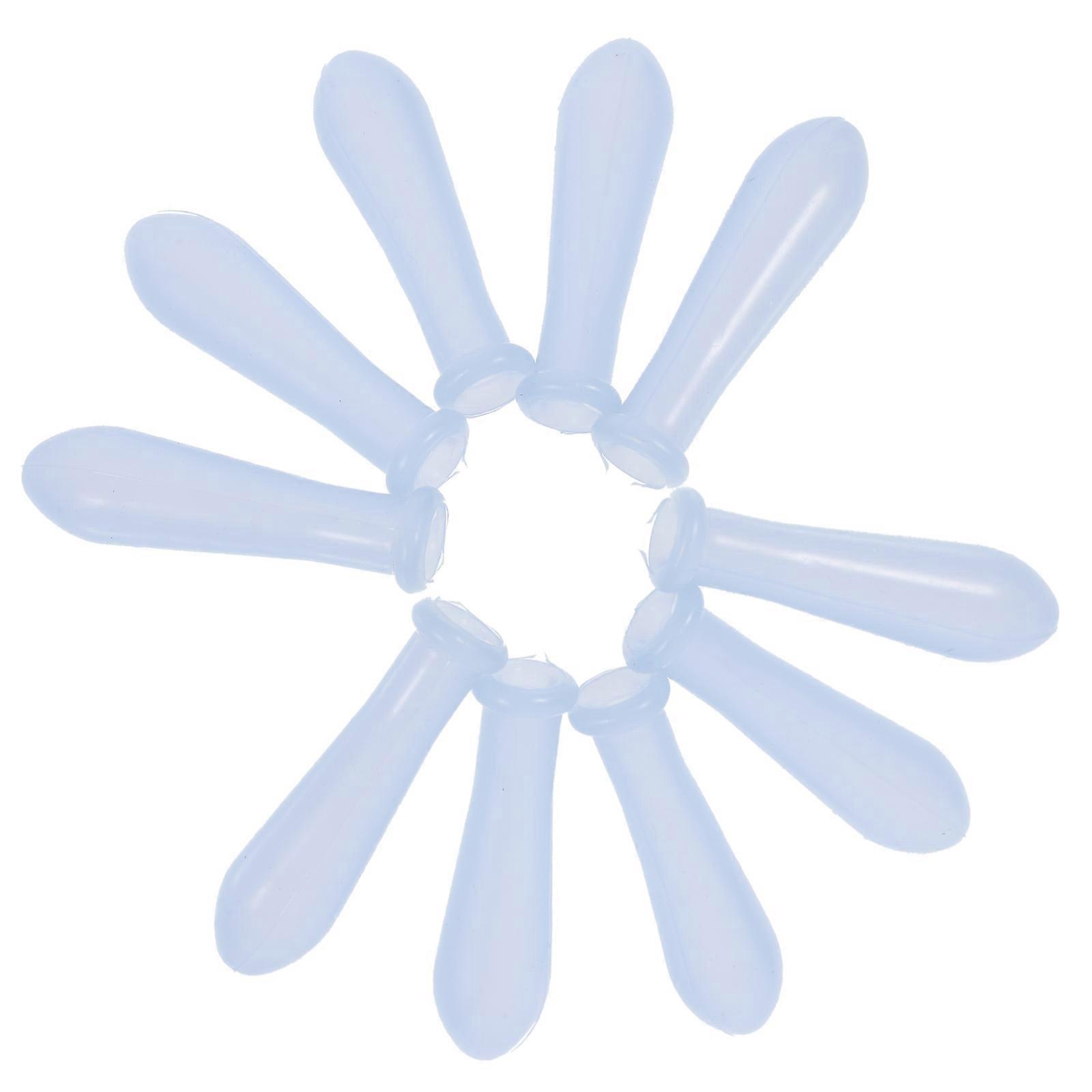 Dropper Silicone Caps for Laboratory 10Pcs Blue Graduated Dropper Caps