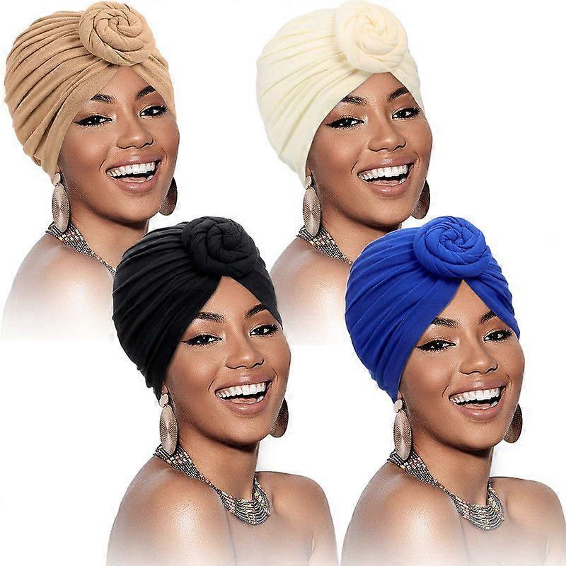 African Pattern  Turban Beanie Cap Hat