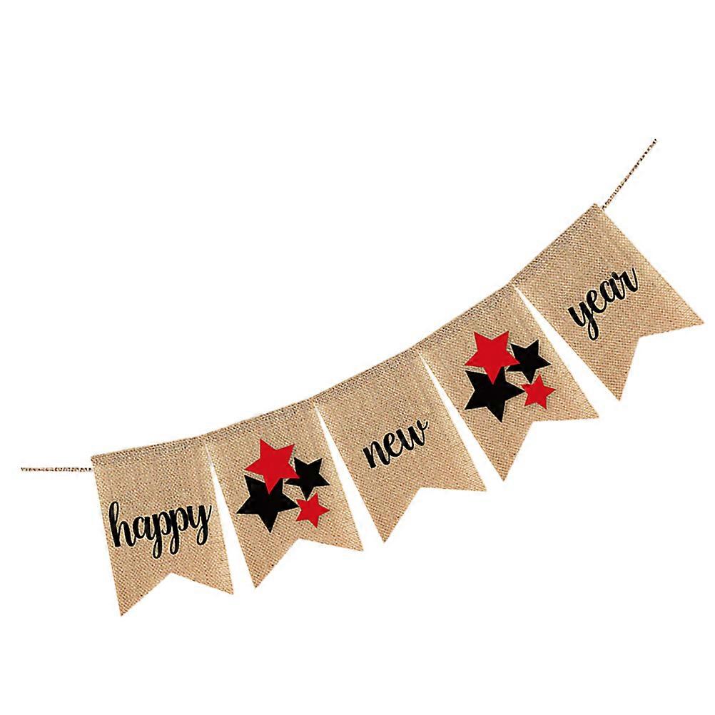 New Year Banner Swallowtail Bunting for Decoration Happy New Year Banners