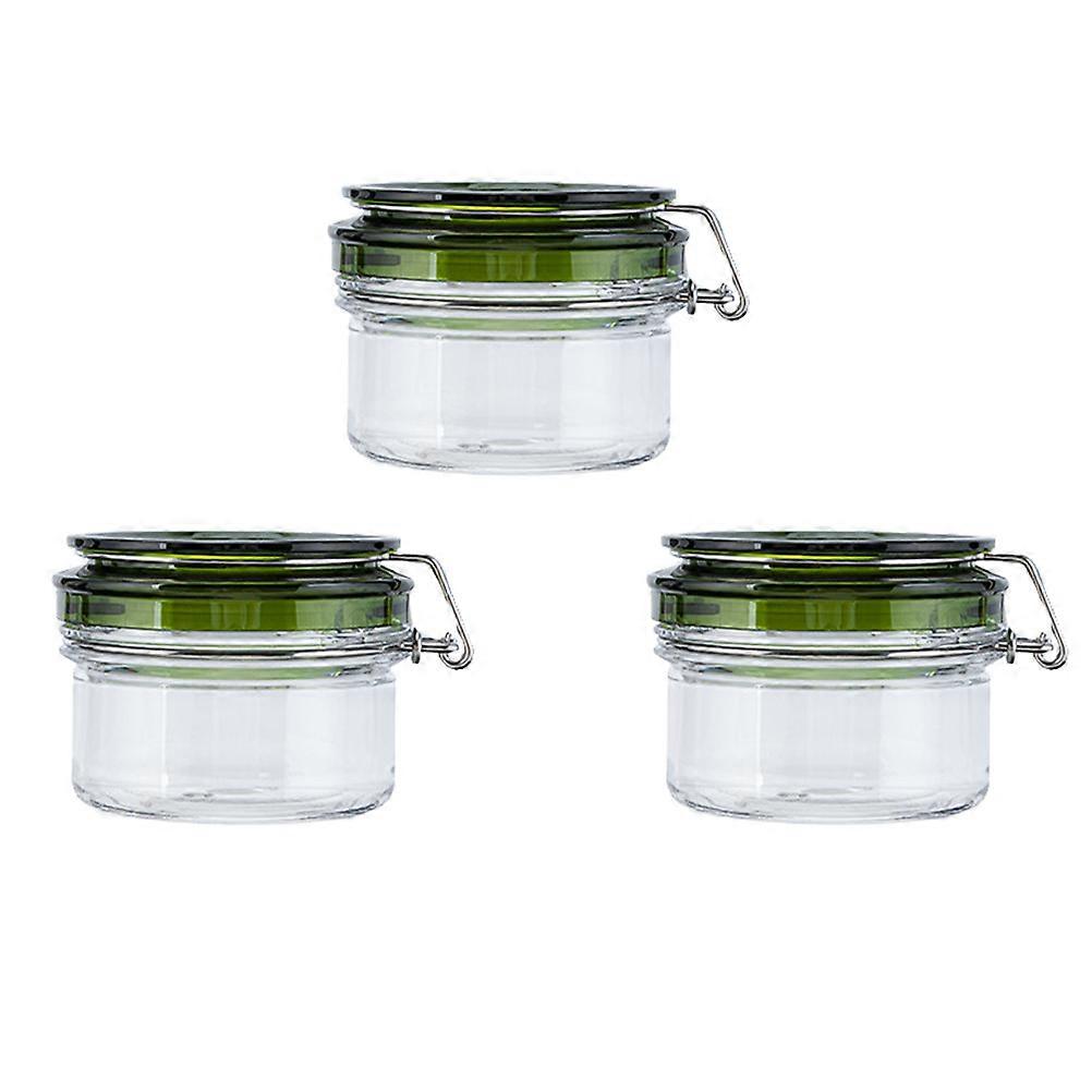 Multifunction Sealed Jar Clear Cleanser Mask Packaging Bottle for Storage 3Pcs