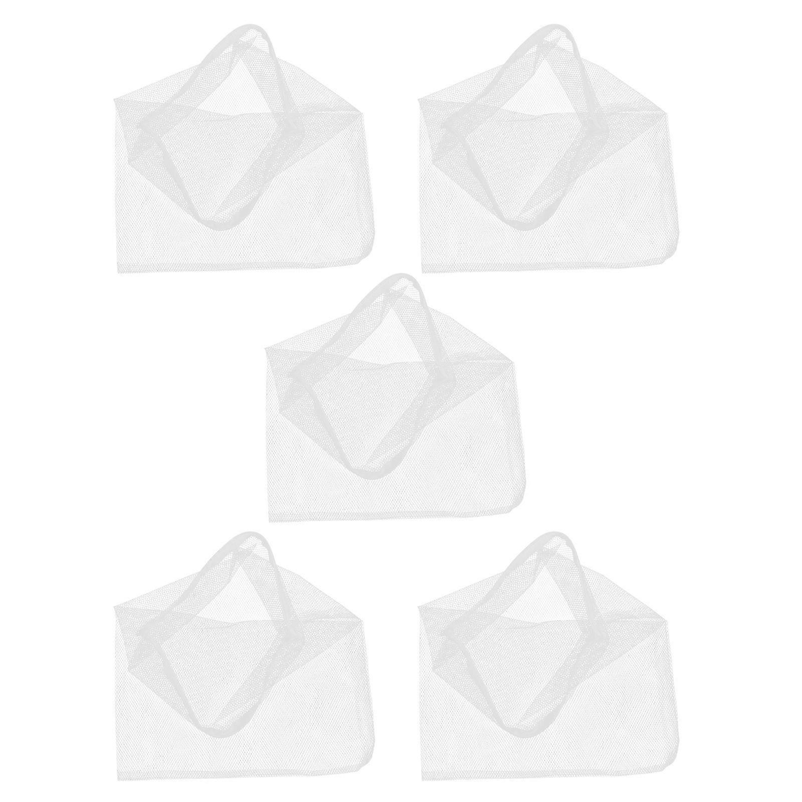 Aquarium Mesh Filter Bag Durable for Filtering 5Pcs Pouch