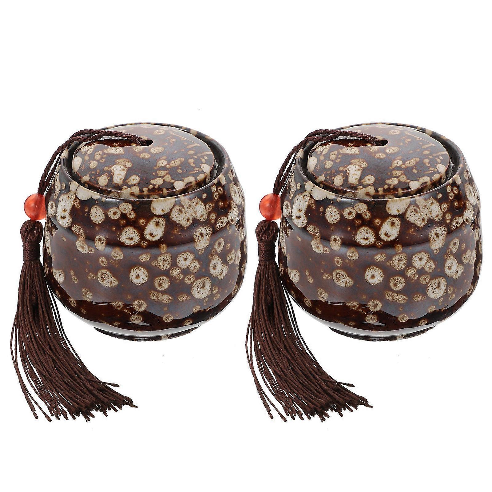 Ceramic Candle Cans for Candle Making 14Pcs Porcelain Sealed Containers