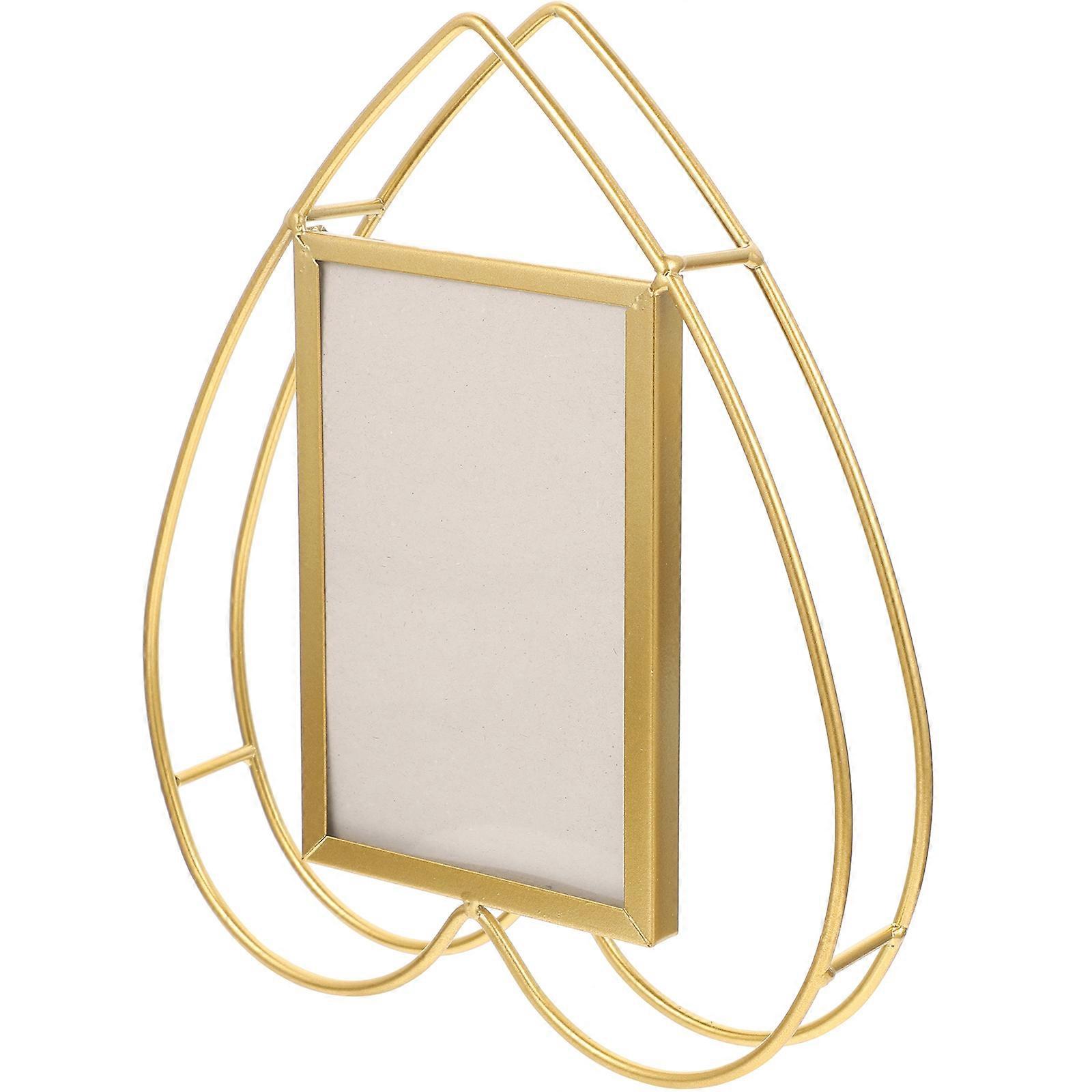 Photo Frame for Home Decoration Golden Rotate 5Pcs