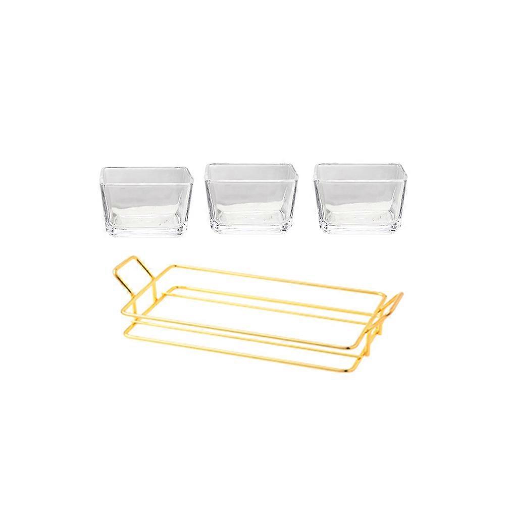 Fruit Tray Multi-Compartments Home Use Party Assorted Iron Classification 1Set