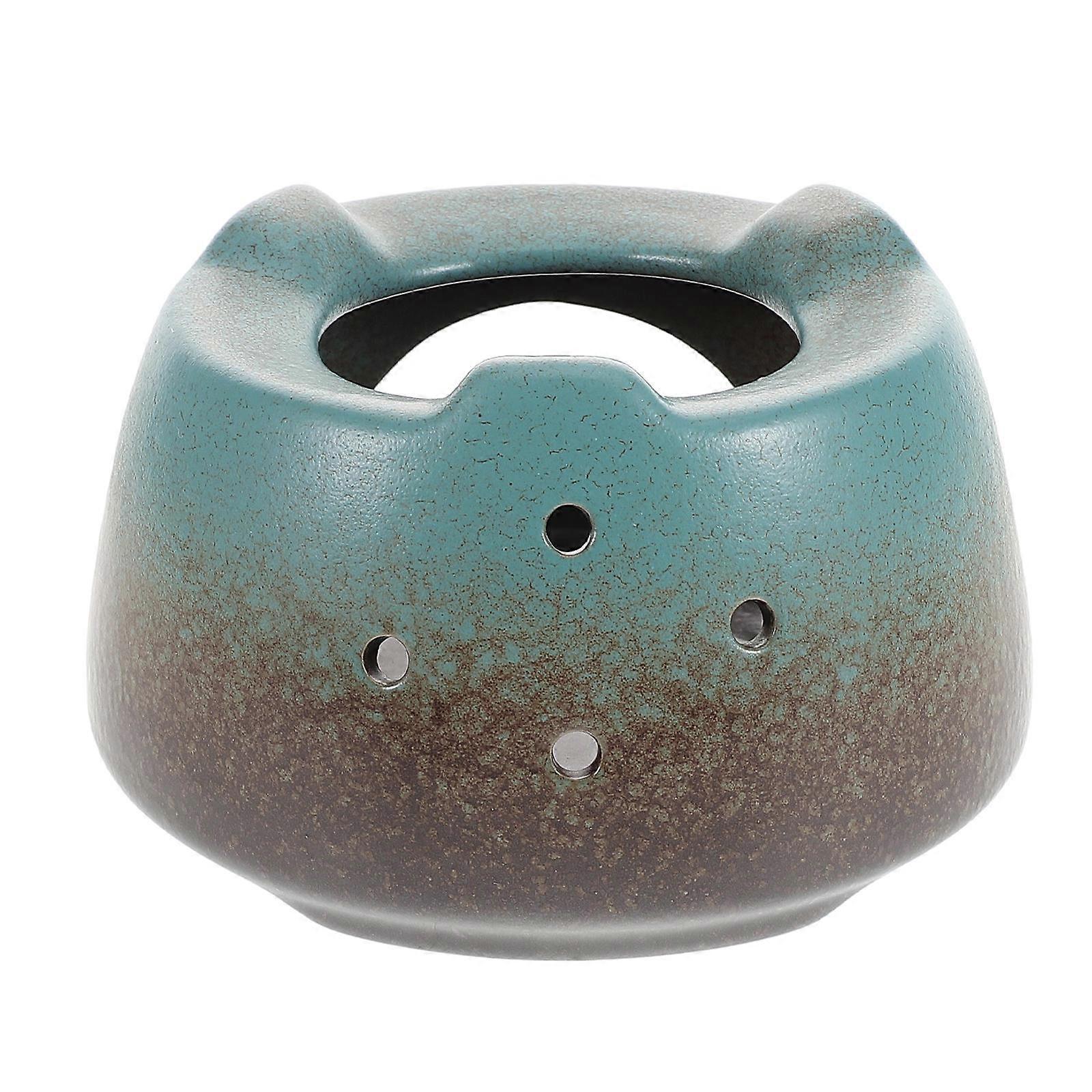 Ceramic Tea Warmer for Coffee and Tea with 4Pcs Heating Bases