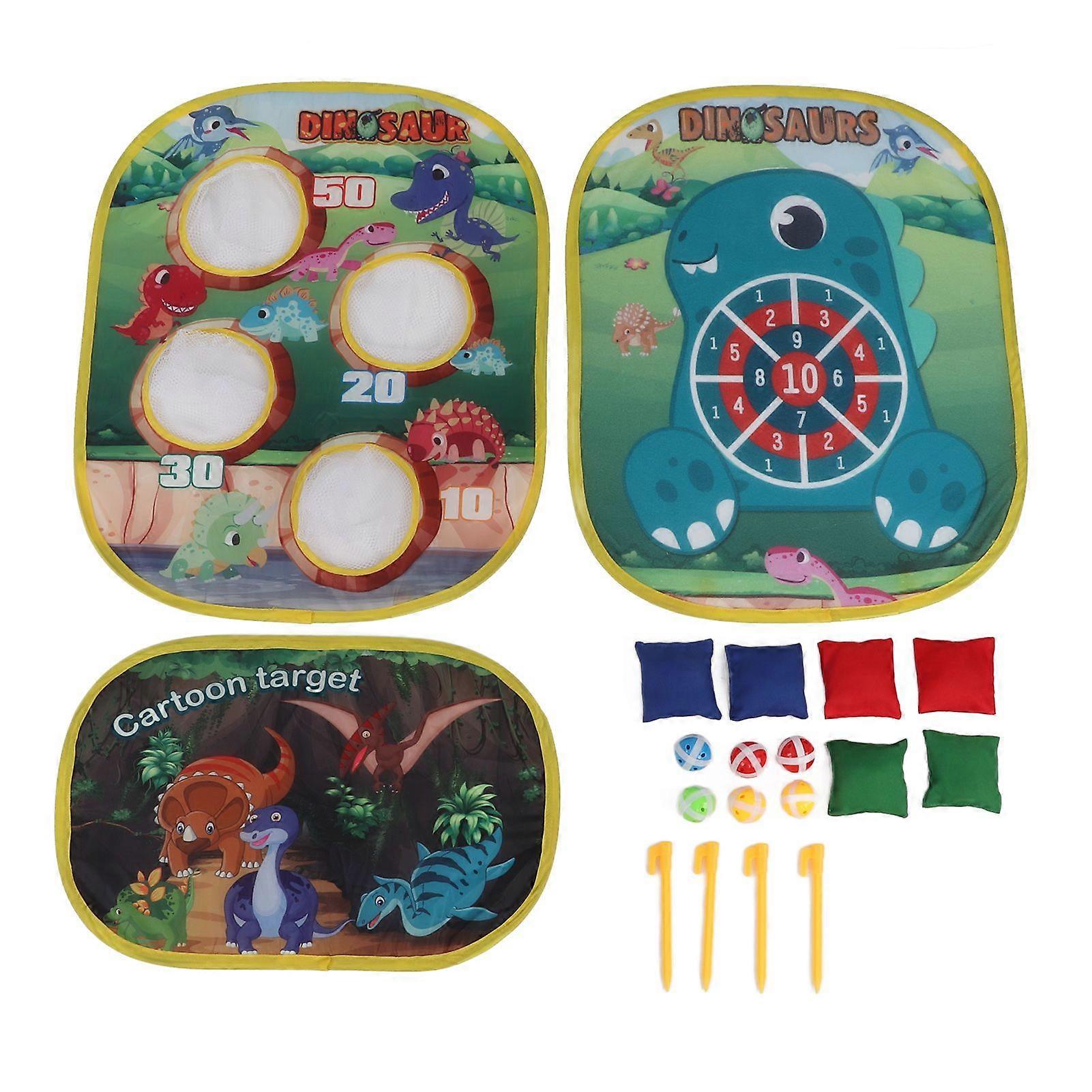 2 In 1 Bean Bag Throwing Target Game Set Kids Dartboard Toy Sandbag Outdoor Beach Game Toy