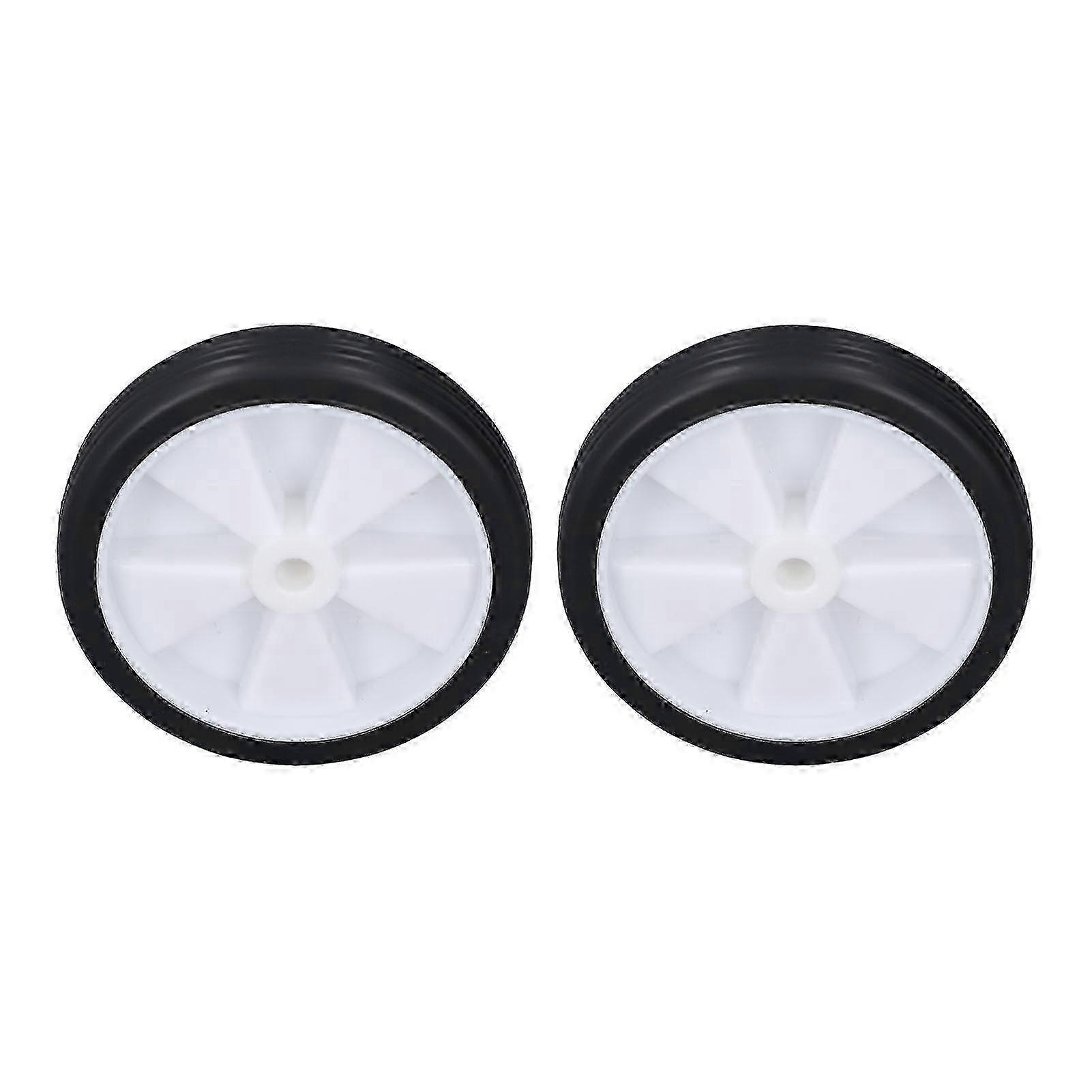 2Pcs Air Compressor Wheel Set 6in Plastic Rubber Air Compressor Caster for Replacement