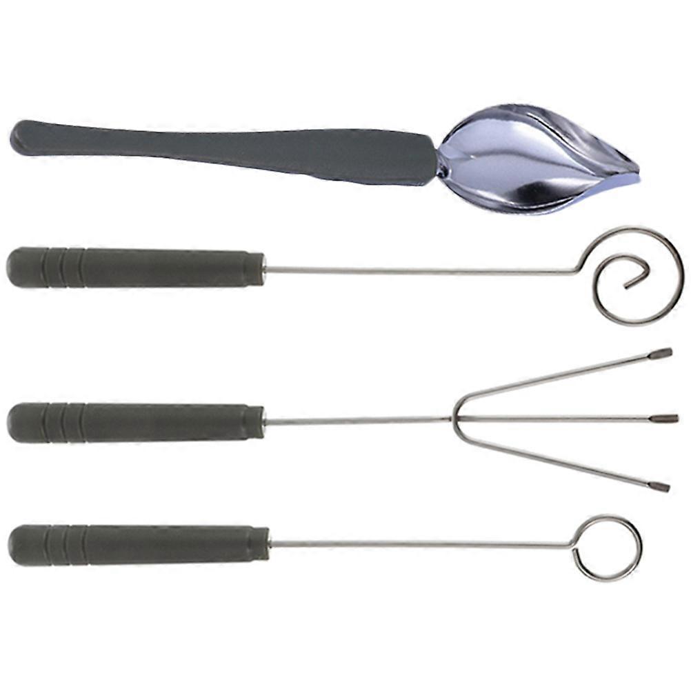 Chocolate Forks Stainless Steel Culinary Spoons for Decorating 1Set