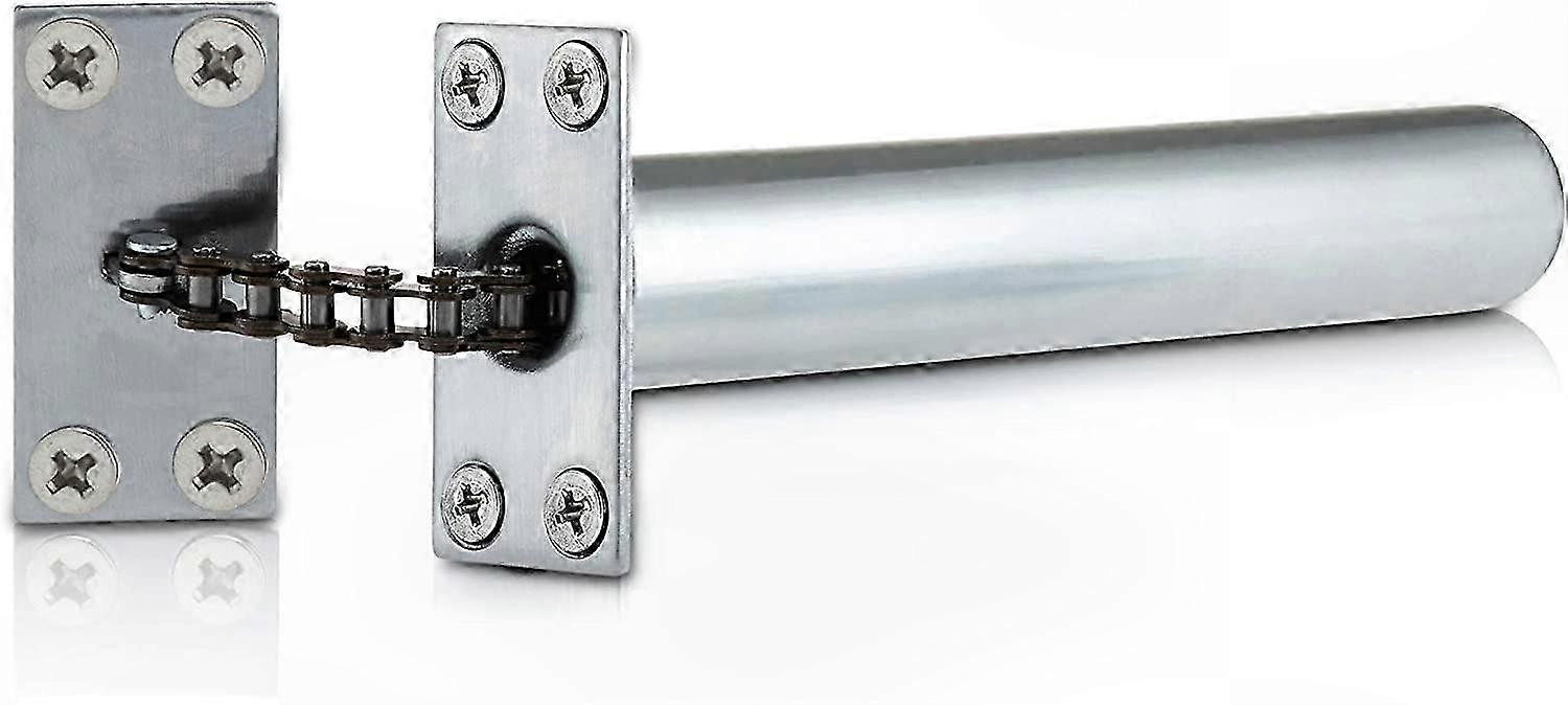 Soft Close Automatic Door Closer for Interior Use, Satin Chrome Finish, Concealed Design