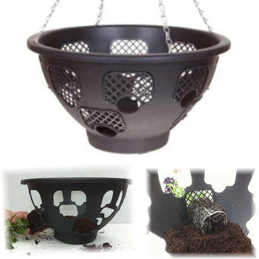 14 Easy Fill Hanging Basket With 12Side Panels And Chain Included