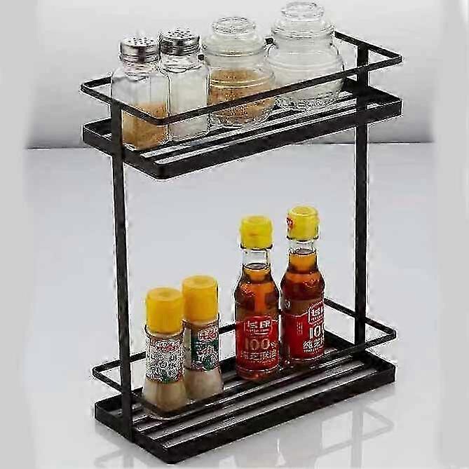 Kitchen Seasoning Storage Rack Multi-functional Perforated Floor Layered Storage Rack Seasoning Storage Rack 25-26