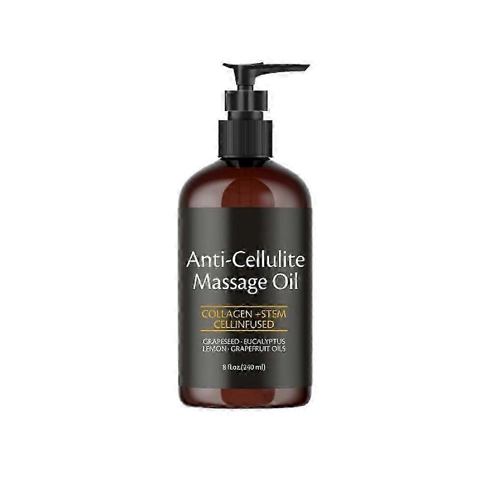 コラーゲンと幹細胞スキンを注入した240mlアンチセルライトマッサージオイル引き締めセルライト保湿ボディエッセンシャルオイル