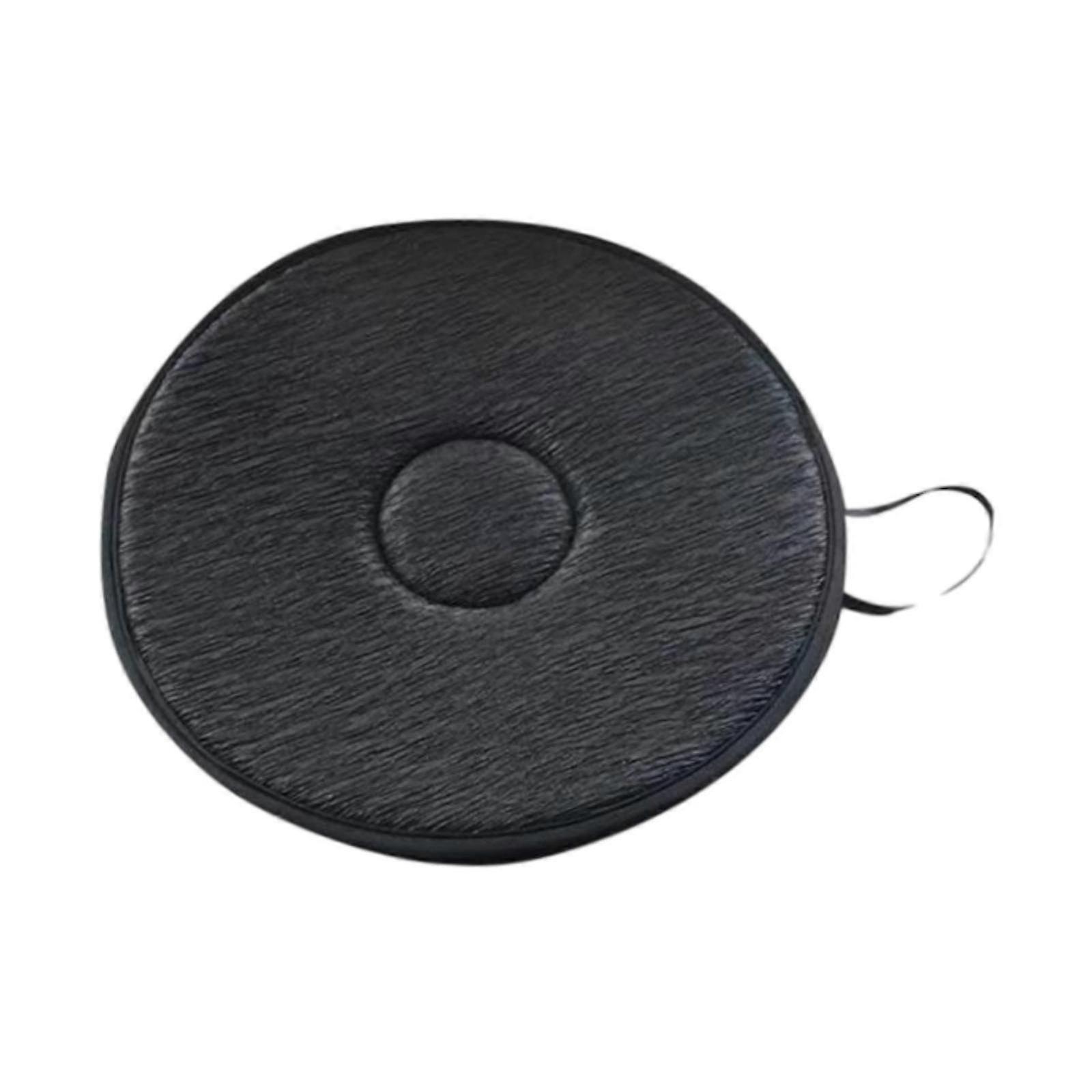 Coussin de siège rotatif à 360°, portable, pour siège auto, pour personnes âgées, voyage, noir, 26 pièces