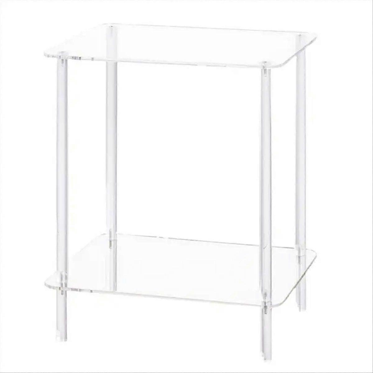 Acrylic Coffee Table Square Side Table Accent Table Sofa Table