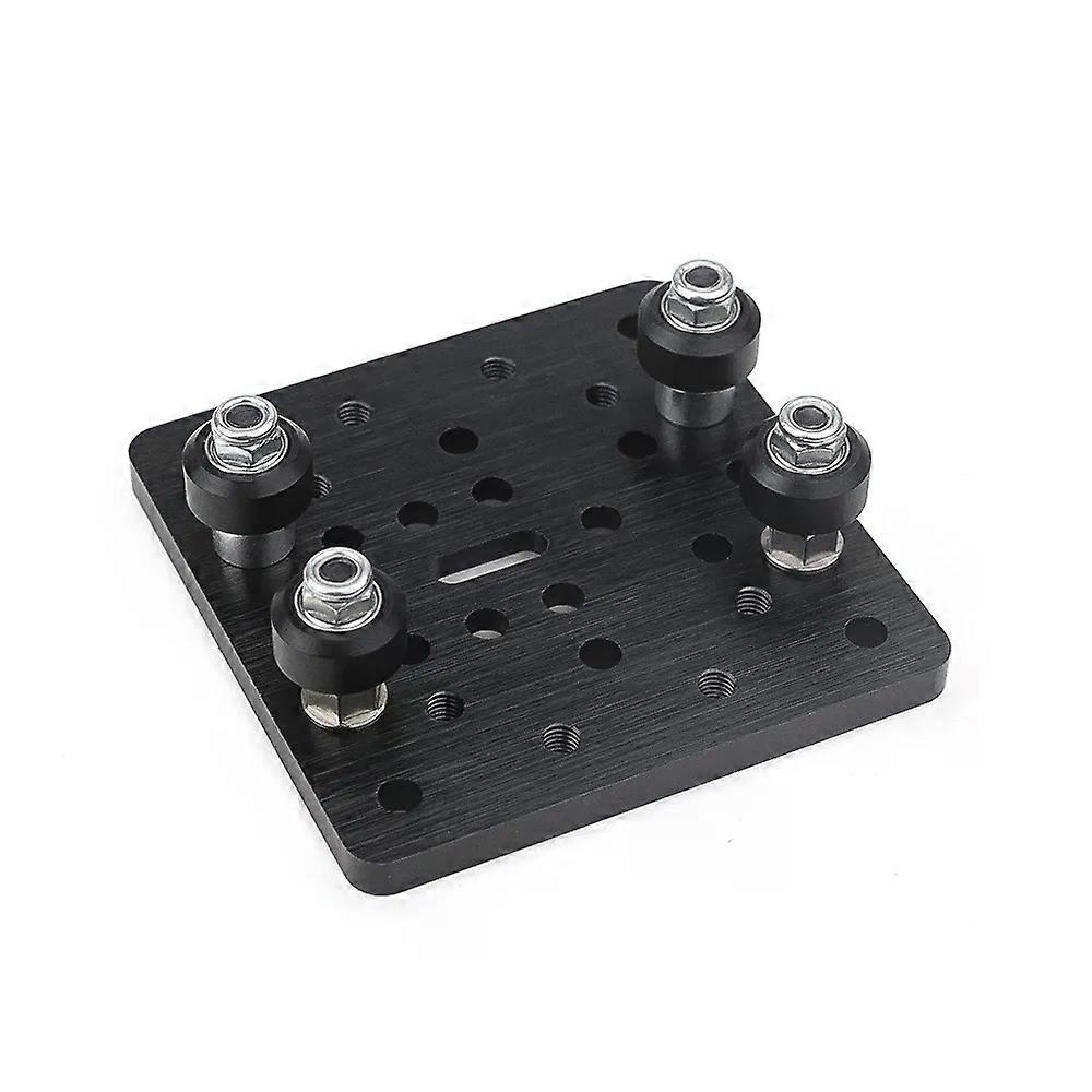 Openbuilds Black Anodized Aluminium C-Beam Gantry Plate Set with V-slot Mini V Wheel Kit for C-Beam CNC machine 3D Printer parts