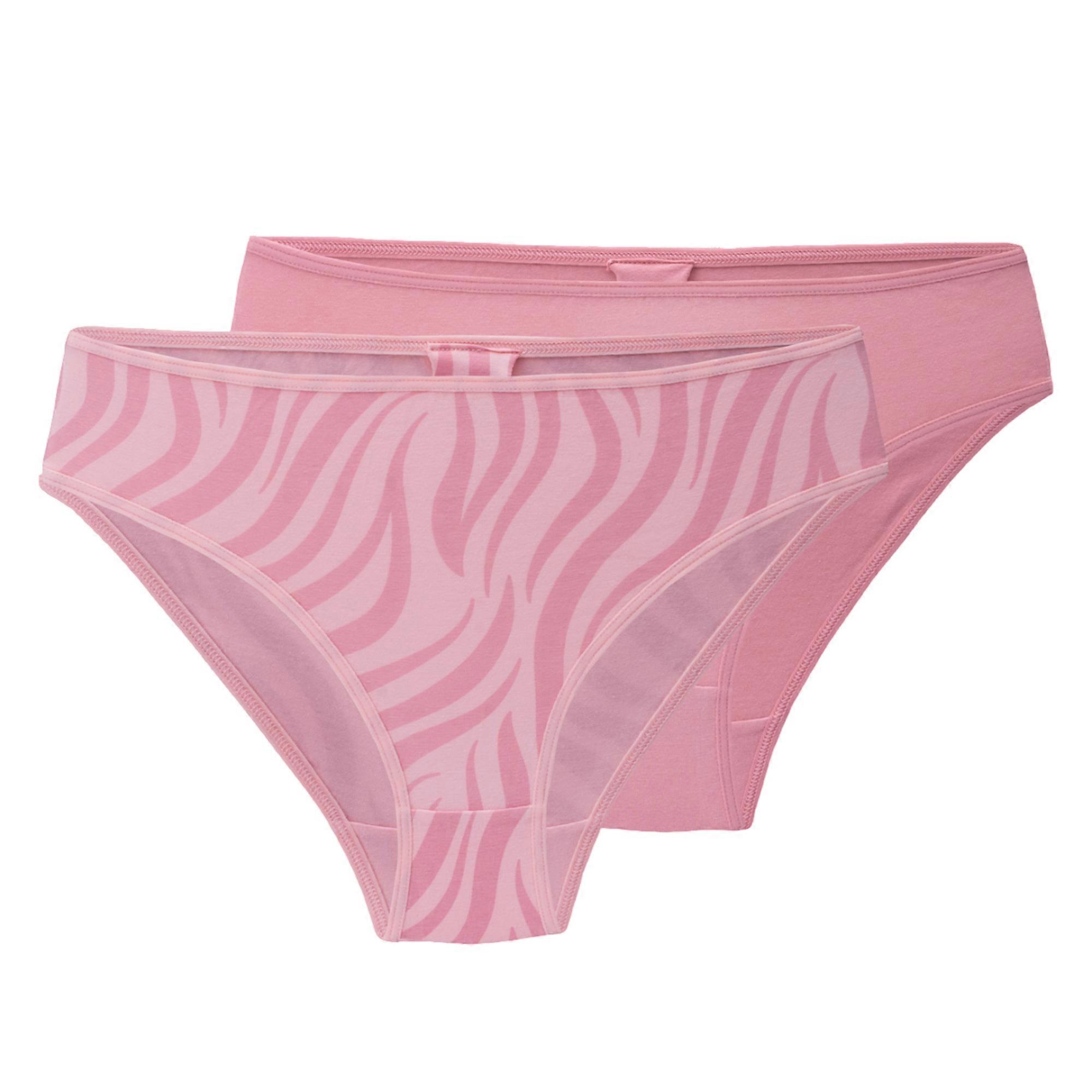 Martes Essential Girls Nelly Slips mit Zebra-Print (2er-Pack)