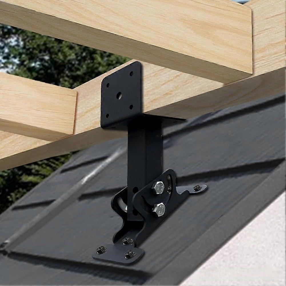 Roof Mount Pergola Support Bracket HeavyDuty Adjustable Design Rotatable For Secure Patio Beam Support 1 Piece