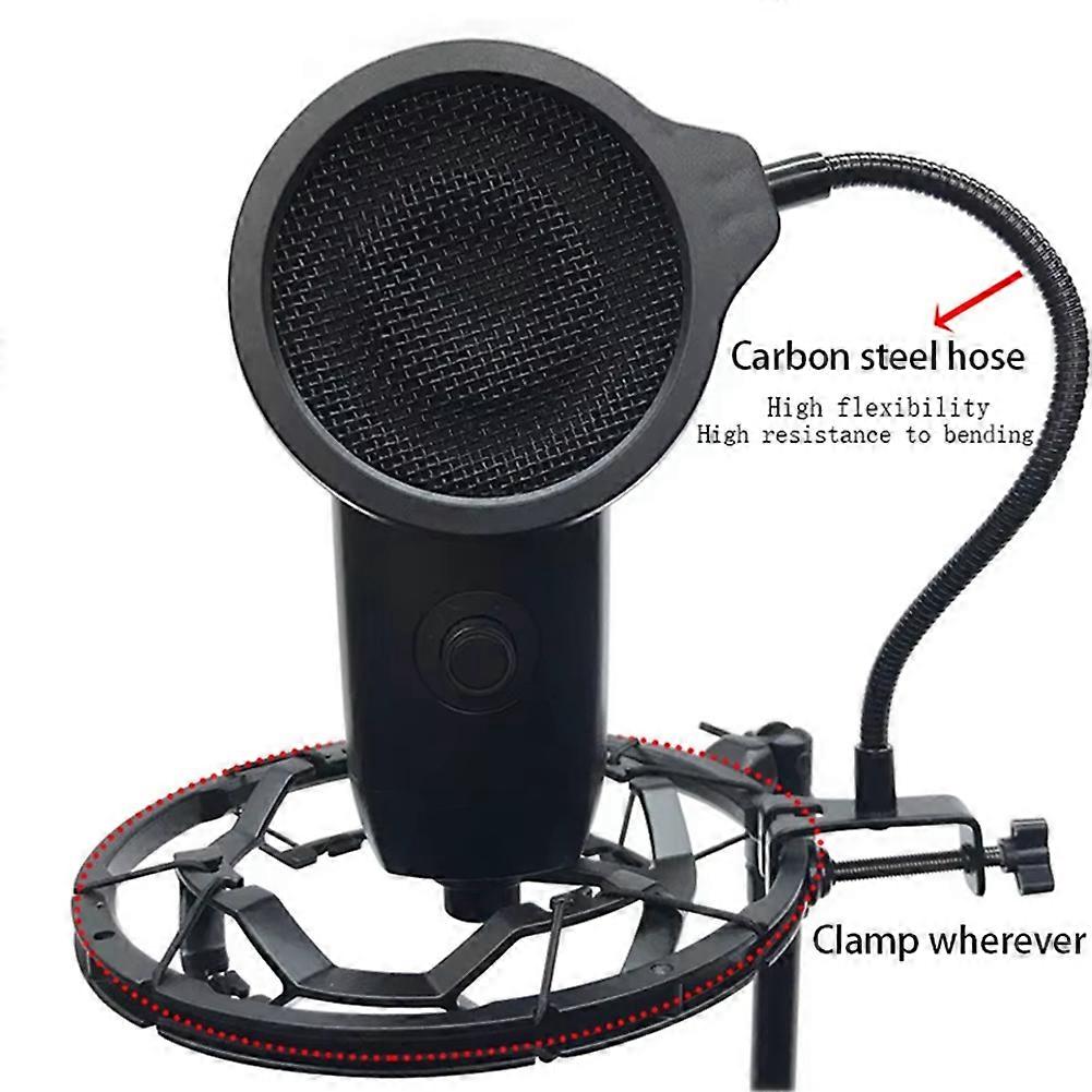 Studio Live Broadcast Recording Pop Filter Mic Professional Shield Mask Filter Accessories Microphone POP Filter