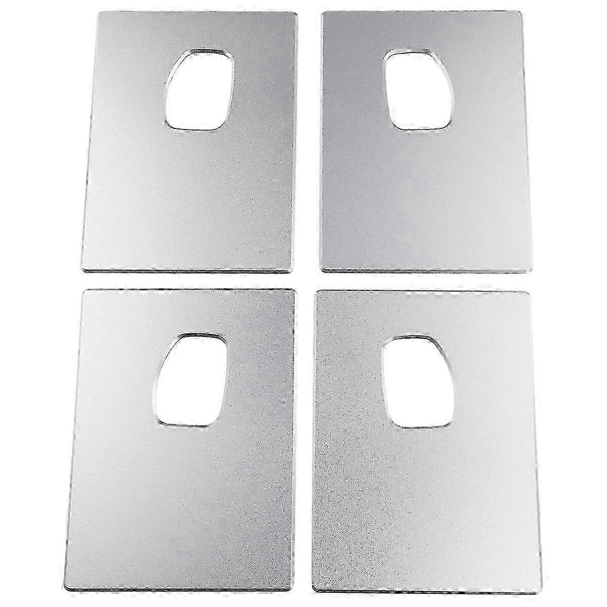 Aluminum Chrome Billet Door Handle Covers & Anti-Scratch Plates for H2 SUV Models 2003-2007