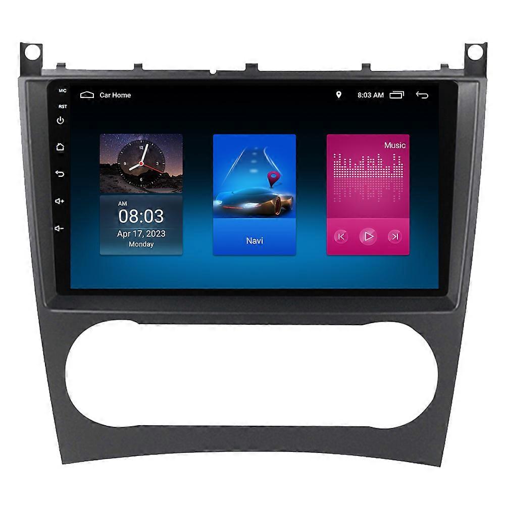 RoverOne Car Stereo Radio Bluetooth CarPlay Android Auto GPS Sat Nav for Mercedes Benz C Class W203 W209 C180 C200 CL203 C209 A209 2004 - 2011