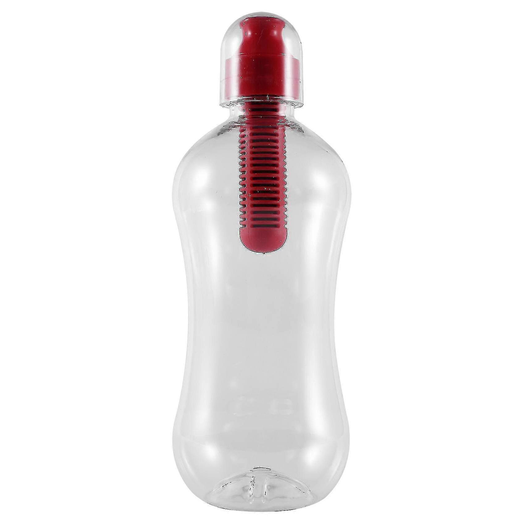 550ml Outdoor Water Bobble Hydration Filter Bottle Filtered Drinking, Red Edition 1030