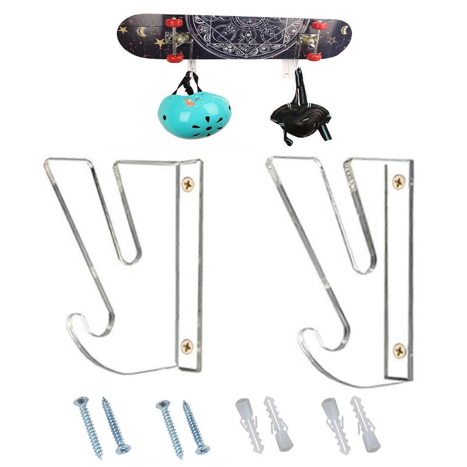 Skateboard Display Stand, Acrylic Transparent Horizontal Rack Design, Snowboard Hanger for Storage Holder