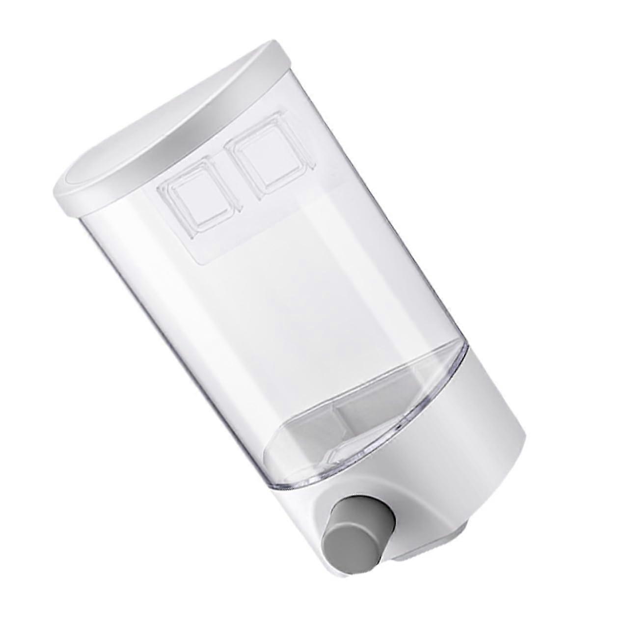 WallMounted Coarse Cereal Storage Container Transparent Press Button Airtight Organizer For Kitchen SpaceSaving