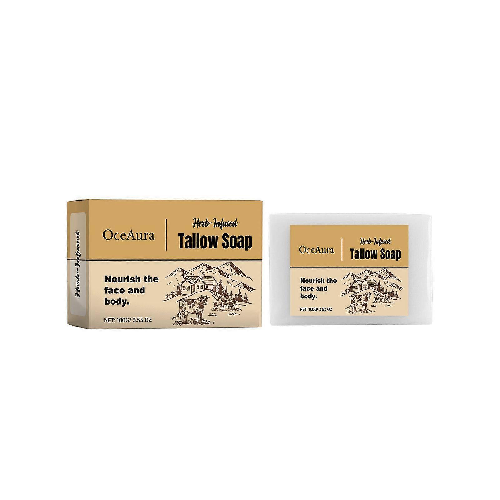 Oceaura Milk-Flavored Tallow Soap Moisturizes
