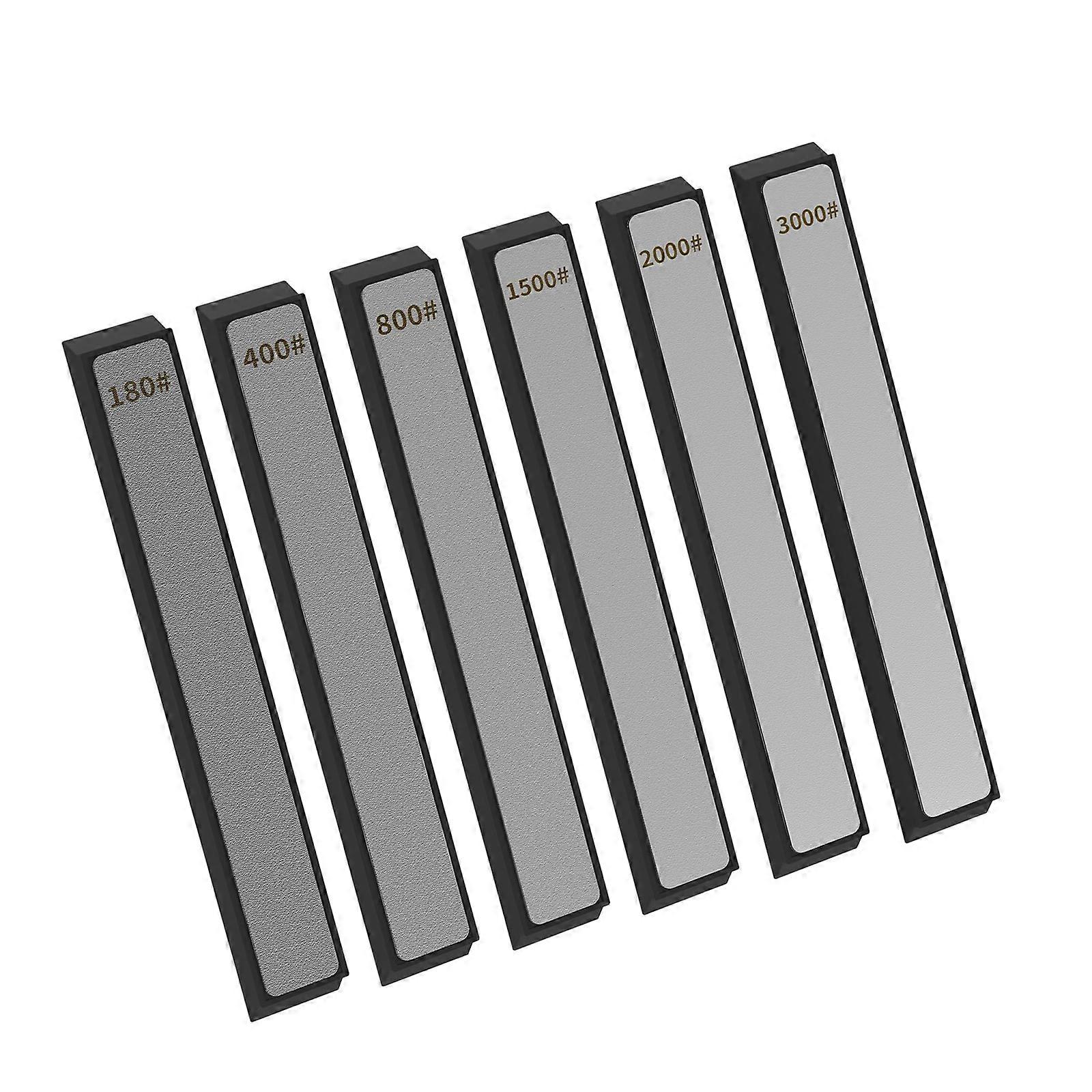 Whetstone Cutter Sharpening Stone Grit 180/400/800/1500/2000/3000 Waterstone Whetstone Cutter Sharpener Nonslip Multicolor