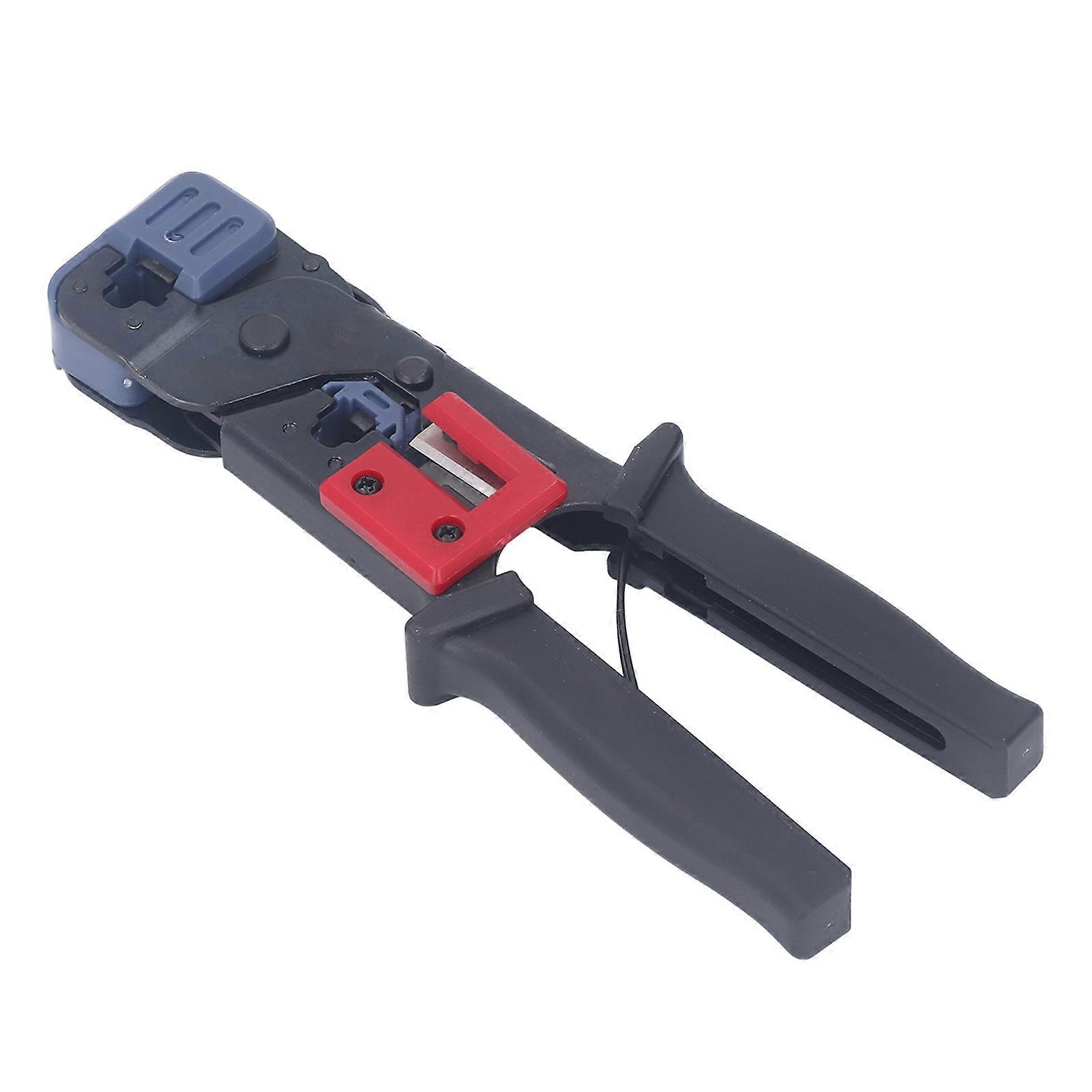 Network Cable Pliers Dual Use Soft Handle Comfortable Grip Incisive Professional Ethernet Crimper