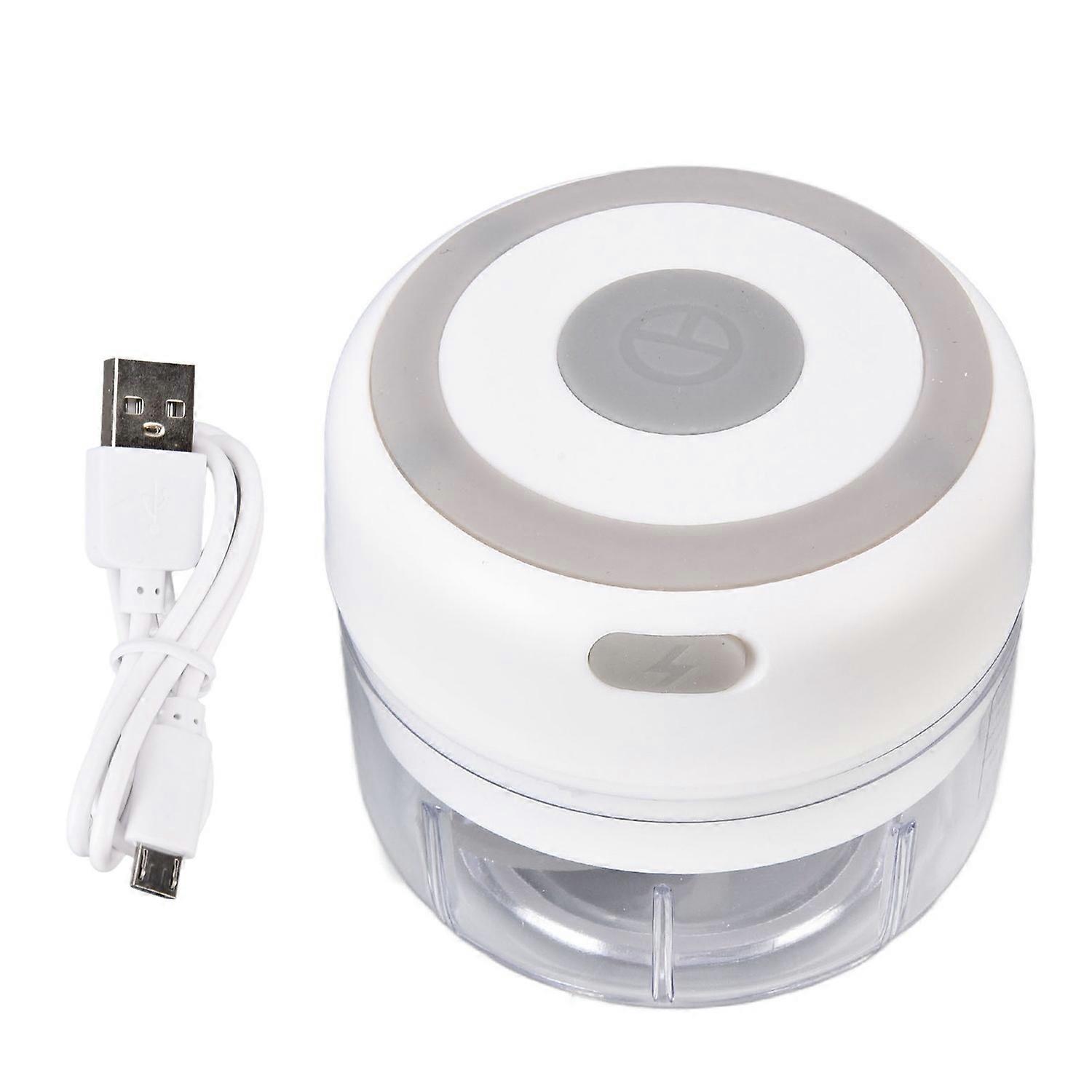 Mini Chopper Durable Electric 100ml Capacity Quickly Chopping Portable Grinder for KitchenwareWhite