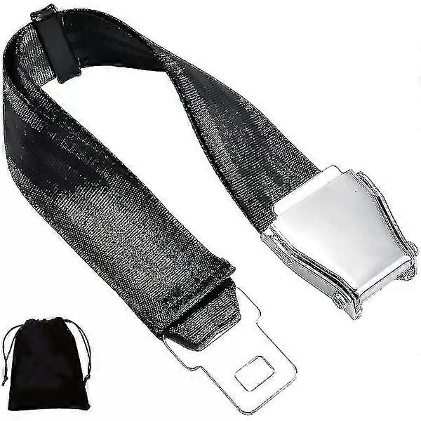 Airplane belt extender E4 certified, adjustable from 6" to 32"