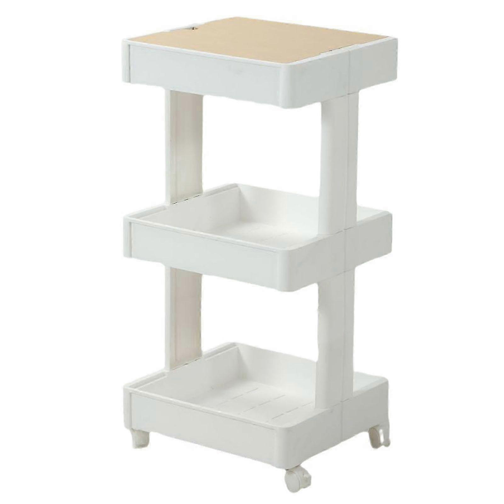 Mobile Bookshelf with Wheels Flexible Enhance Space Utilization Durability Rolling Storage Cart for Office