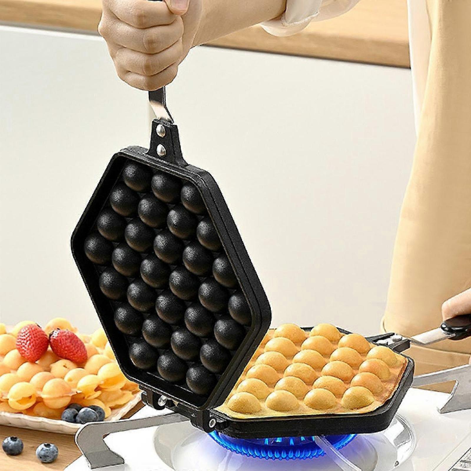 Bubble Waffle Maker Pan,Egg Maker,Cooking Baking Tool,Baking Plate Egg Puff Iron for