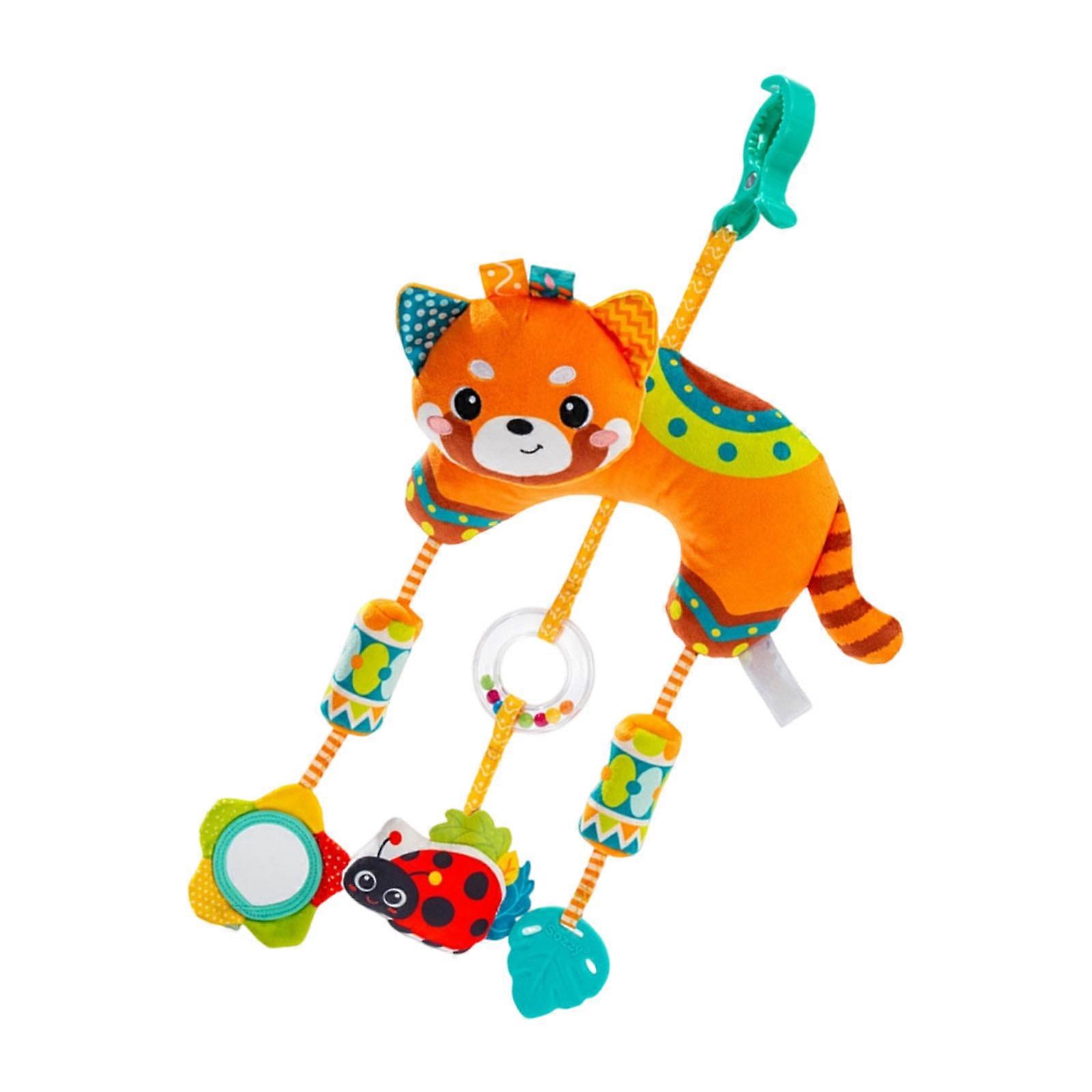 Musical Car Seat Hanging Ornament With Soft Textured Surfaces To Stimulate Newborns Visual And Auditory Senses Multicolor