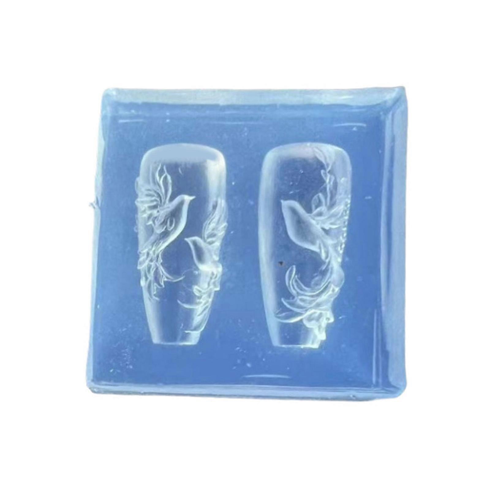 Clear Elastomer Unguis Seal Cast With Calm Pattern Permanent Sculpture Tool For Unguis Art DIY And Craft Projects Multicolor