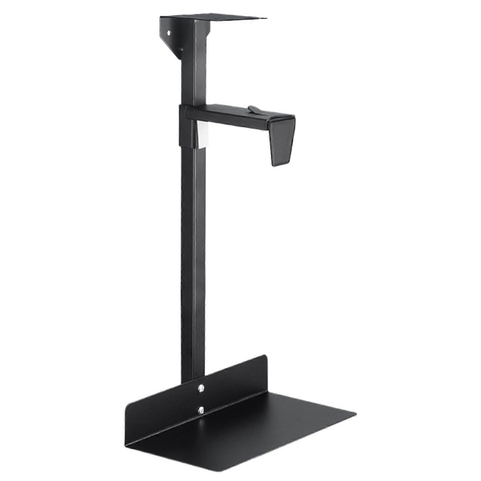 CPU Under Desk Mount Adjustable PC Holder with Swivel Slide Steel Frame for Home Office Space Saving