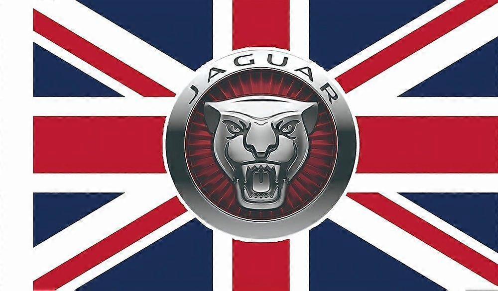 Jaguar Classic Design Union Jack Flagge oder Banner.