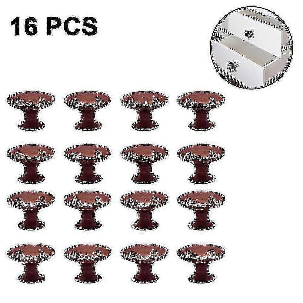 16 Pieces Cabinet Door Knobs, 30mm Vintage Dresser Knobs Set High Quality