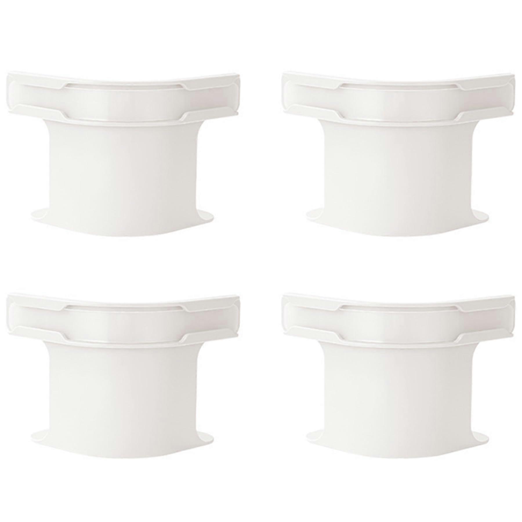 Bed Sheet Straps with Corner Holders, Heavy Duty Fitted Sheet Clips, Set of 4 for All Mattress Sizes White