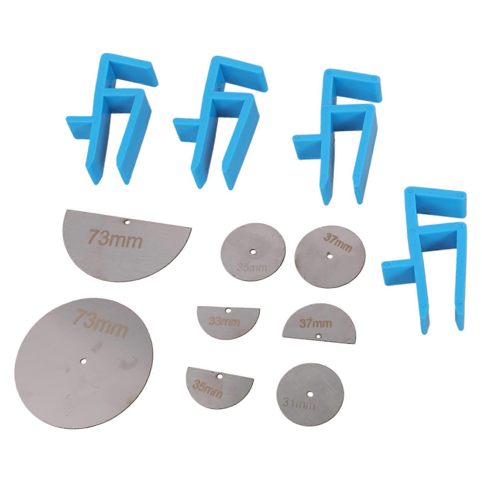 12PCS Ferramenta de Alinhamento de Móveis com Fixação ABS Multipropósito para Corte Preciso e Instalação de Armário Azul