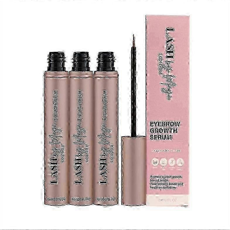 3x 3ml Eyelash Growth Serum Lengthen Thicken Volumize Eyelashes Curl Eyebrows Gentle And Effective Non-irritating Sensitive Skin