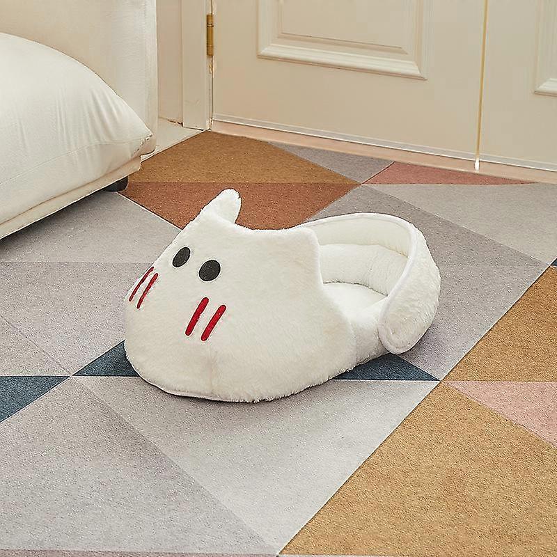 Winter-Warm Widened Semi-Enclosed Light-Blocking Pet Bed