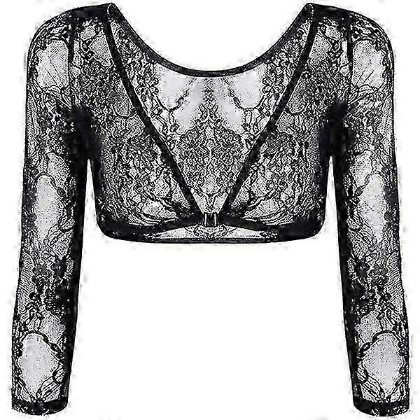 Ärmar Blommig spets Solsjalärmar