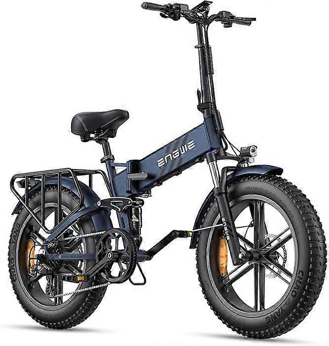 Motor ENGWE E-Bike PRO 2.0 azul de alto desempenho 20 polegadas, 52V 16Ah, 49-110 km