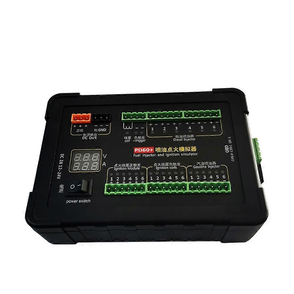 PD60+ Gasoline Injector Ignition Coil Simulator Car ECU Tester Computer Maintenance Repairing Tool