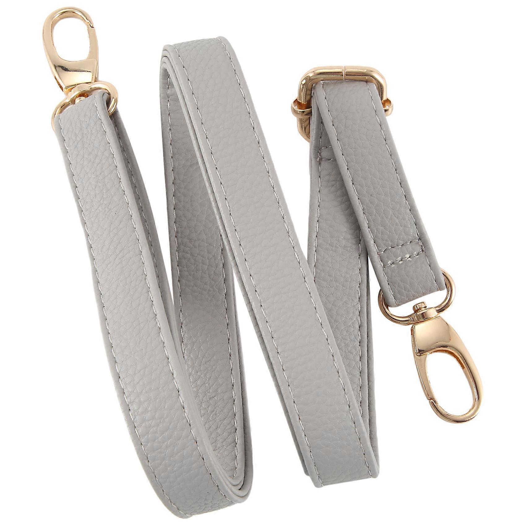 DIY Replacement Leather Bag Shoulder Strap Handle Cross Body Adjustable 140*2cm, gray