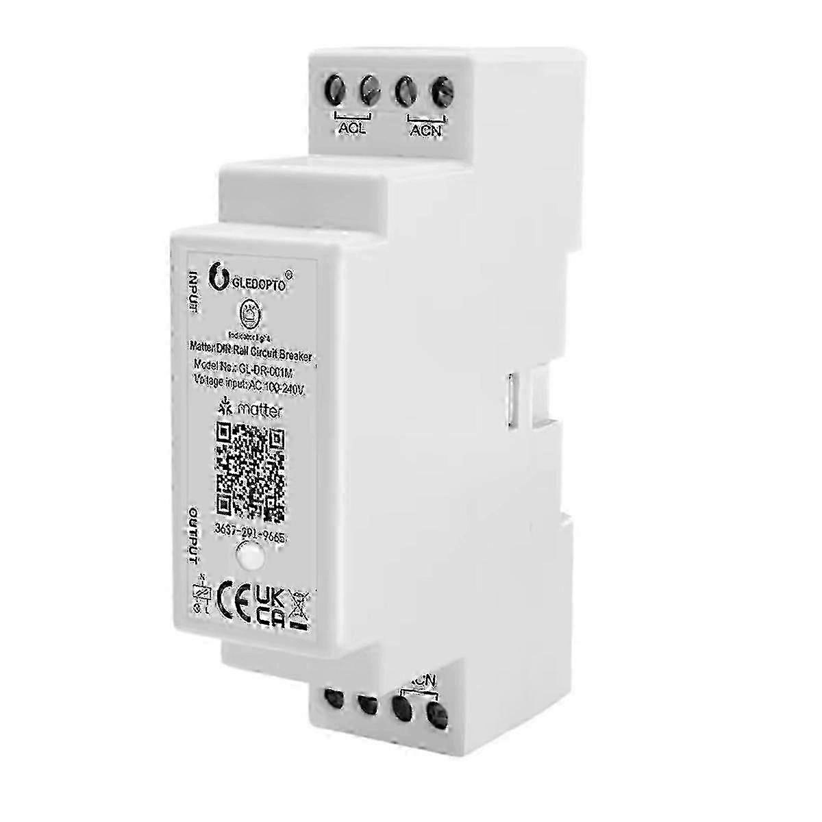 f GLEDOPTO Matter WiFi Din Rail Circuit Breaker