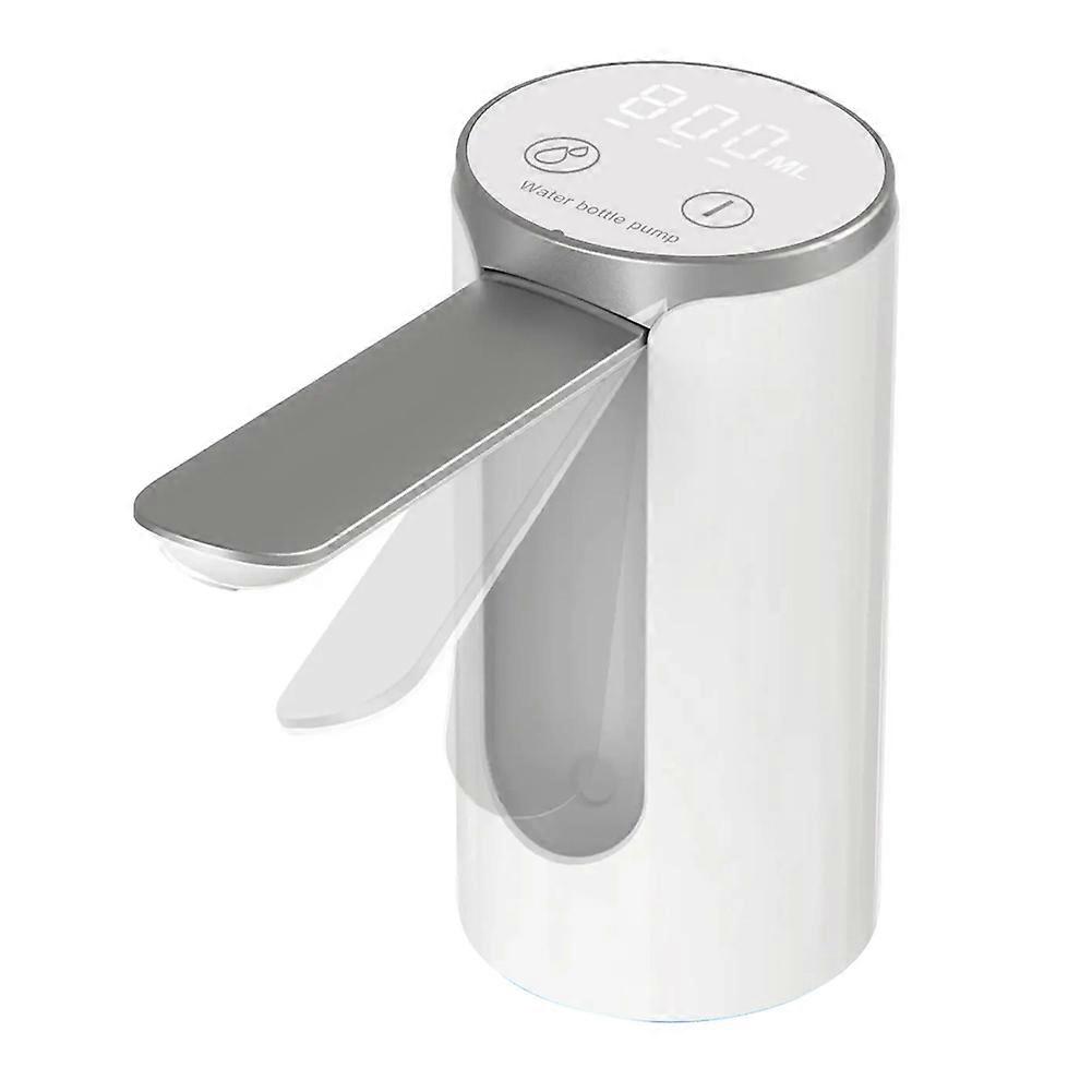 LED Display Water Bottle Pump Foldable Electric 1200mah Rechargeable Automatic Stop Touch Button 3 Quantitative Settings
